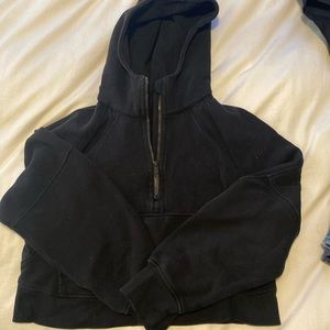 Black lululemon cropped sweatshirt